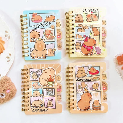 Kawaii Capybara Memo Pad 🐾✨ | A7 Notebook for Fun & Organization! 🎀📒