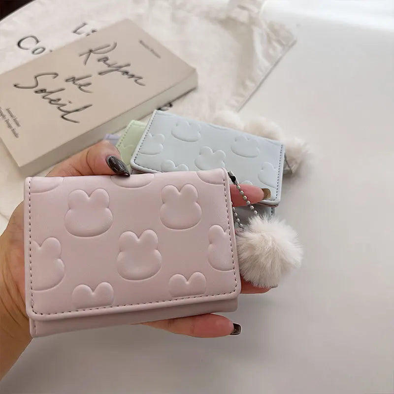 Adorable Rabbit Wallet 🐰✨ Cute Compact Coin Purse for Girls 🎀