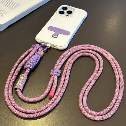 Kawaii Retro Phone Strap 🌈✨ Adjustable Crossbody Lanyard & Anti-Loss Cord for Cute Adventures! 📱💕