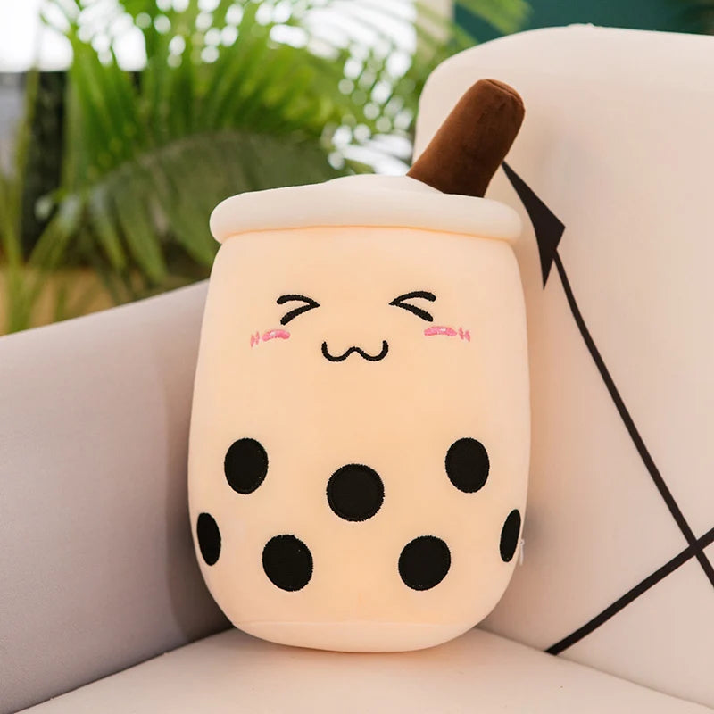 Bubble Tea Buddy ☕️🧸 Plushie - Cute Room Decor & Soft Hug Cushion 🎁✨ - Pixie Quill