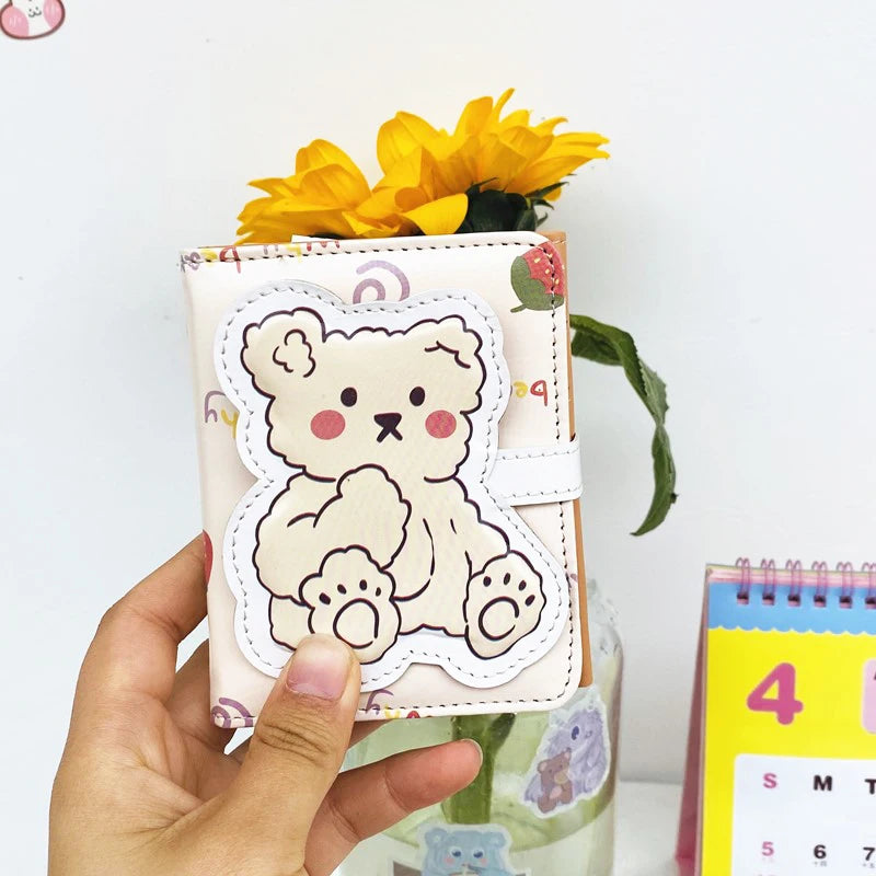 Adorable Kawaii Bear Wallet 🐻💕 - Cute Coin Purse & Card Holder for Students! - Pixie Quill