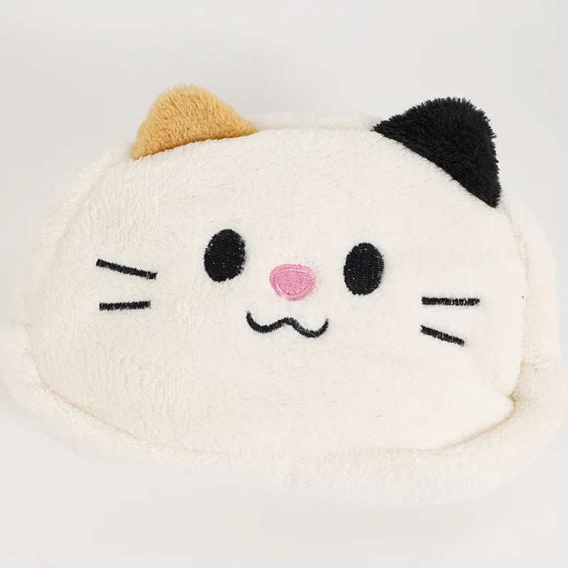 Adorable Kawaii Plush Cat Makeup Organizer 🐱✨ - Fun Cosmetic Storage Bag & Pencil Case for Girls! 🎀🎨