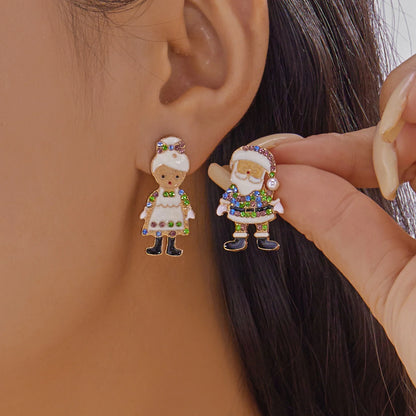 Sweet Green Bowknot Bell Earrings For Women Xmas Gift Dangle Wind Chime 🎄✨