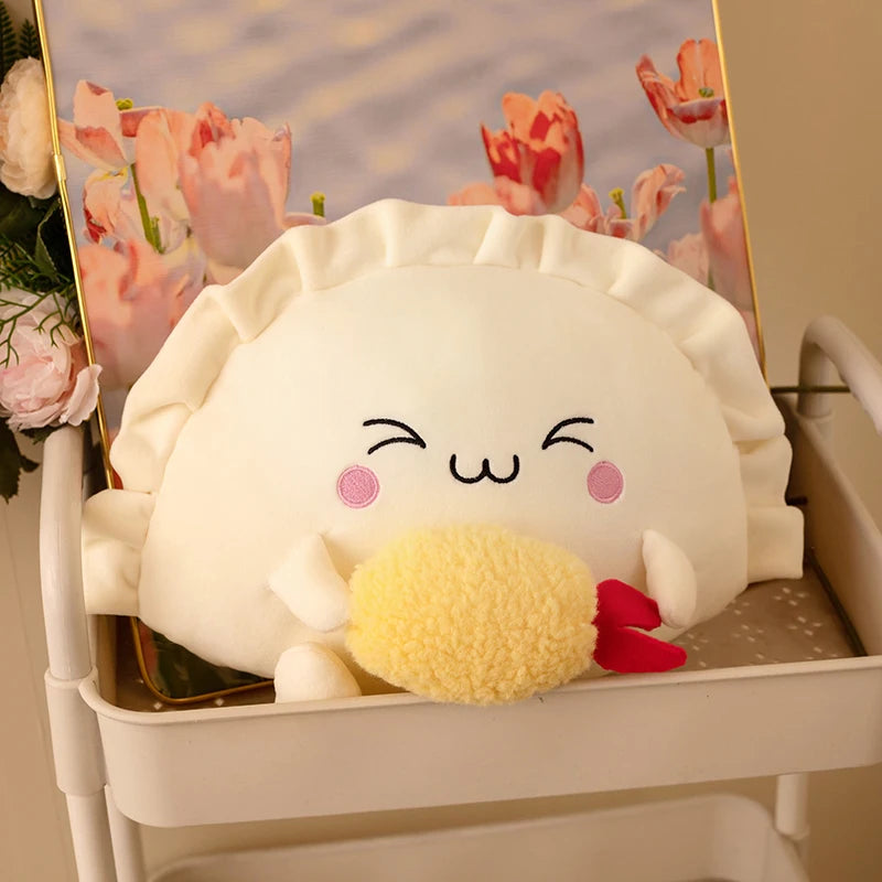 🥟 Cute Dumpling Plushie Buddy ✨ Cozy Pillow Pal for Fun Room Decor! - Pixie Quill