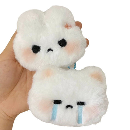 Fluffy Bunny Love Keychain 🐇💖 Sweet Charm for Couples & Cuteness Enthusiasts! 🎉✨ - Pixie Quill