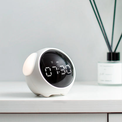 Cute Cartoon Digital Alarm Clock 🌈✨ - Adorable Touch-Sensing Emotion Clock for Kids! 🕰️💕