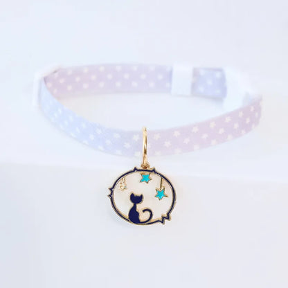 🐾 Adorable Cat & Puppy Breakaway Collar with Bell 🎀 - Adjustable 18-48CM Cutie! 🐶🐱