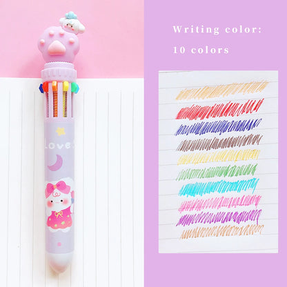 Kawaii Cat Paw Silicone Ballpoint Pen 🎀 | 10 Colorful Chunky Writing Tools for School & Office 🐾✨