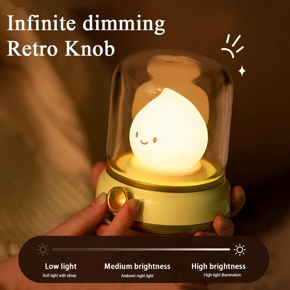 Kawaii Capybara LED Night Light 🌙✨ | Adorable Dimmable Bedside Lamp for Kids 🐾 | USB Rechargeable & Long-Lasting!