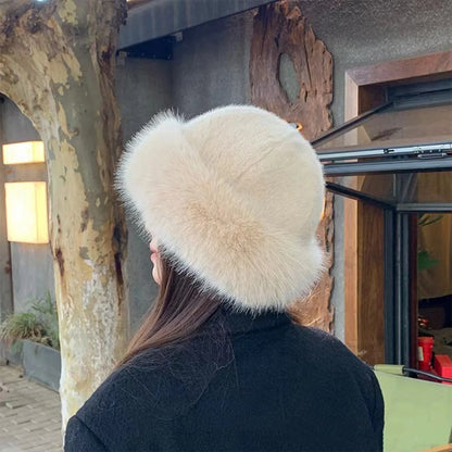 Fluffy Plush Fur Hat Beanie Warm Thick Mongolian Style for All Seasons ❄️