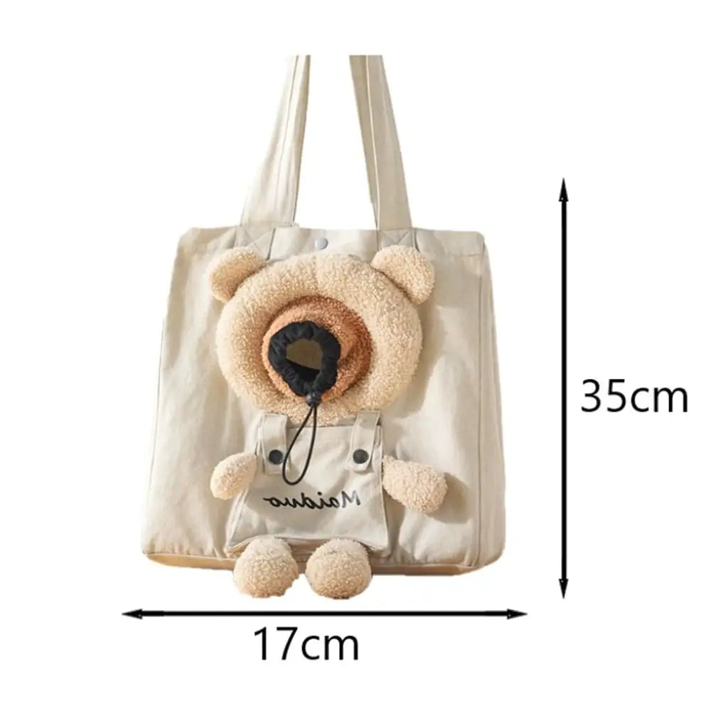 Kawaii Cat Carrier Backpack 🐾✨ | Cute Travel Bag for Pets 🐱💖 | Adjustable Window for Snug Comfort 🌈🐶