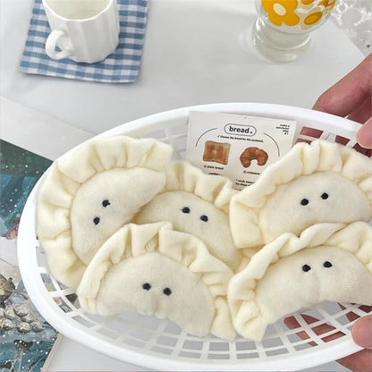 Cute Dumpling Plushie Keyring 🎀✨ Soft & Squishy Mini Charm for Bags & Keys! 🥟❤️