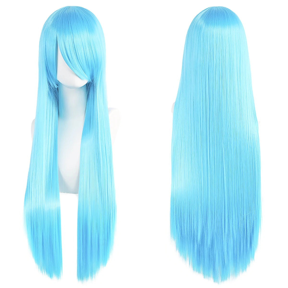 Cute Lolita 80 Centimeter White Purple Wig With Bangs For Cosplay 😻💜