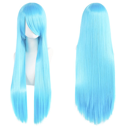 Cute Lolita 80 Centimeter White Purple Wig With Bangs For Cosplay 😻💜