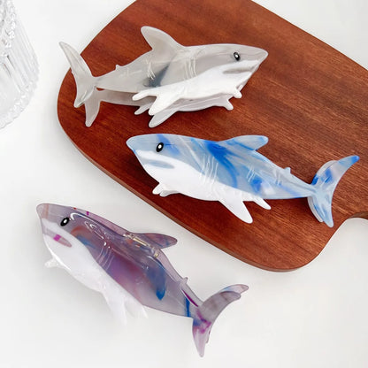 Ocean Friends Hair Claw Clip Acetate Dolphin Seahorse Jellyfish Clip For Women 🐬