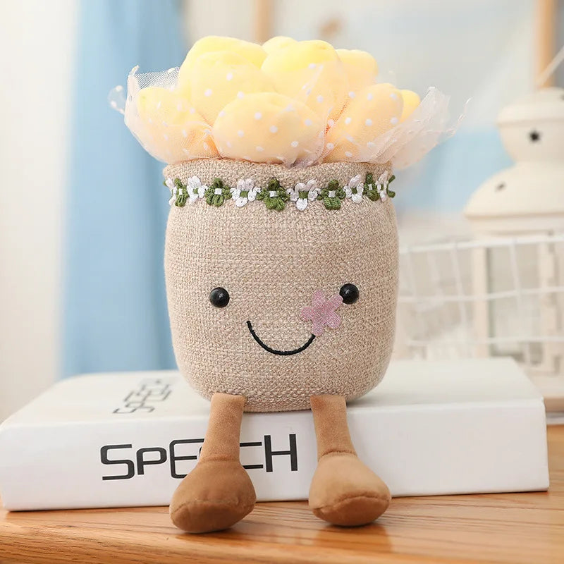 Kawaii Plush Succulent Doll 🌷🌼 - Adorable Tulip & Lily Of The Valley for Cozy Decor & Sweet Gifts 🎁✨