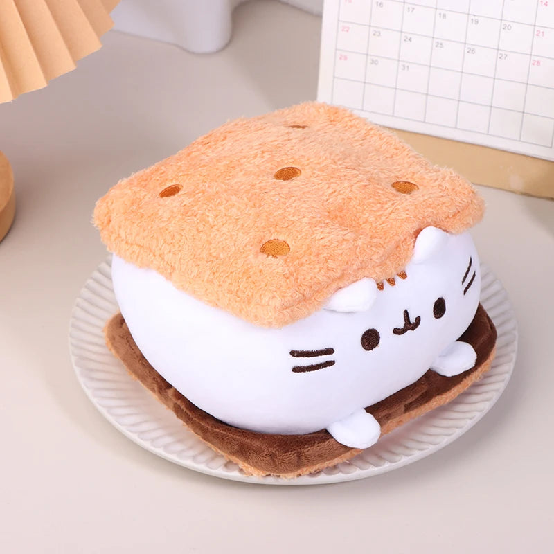 Chubby Cookie Cat Cuddle Buddy 🐱🍪 Plush Pillow Pals! - Pixie Quill