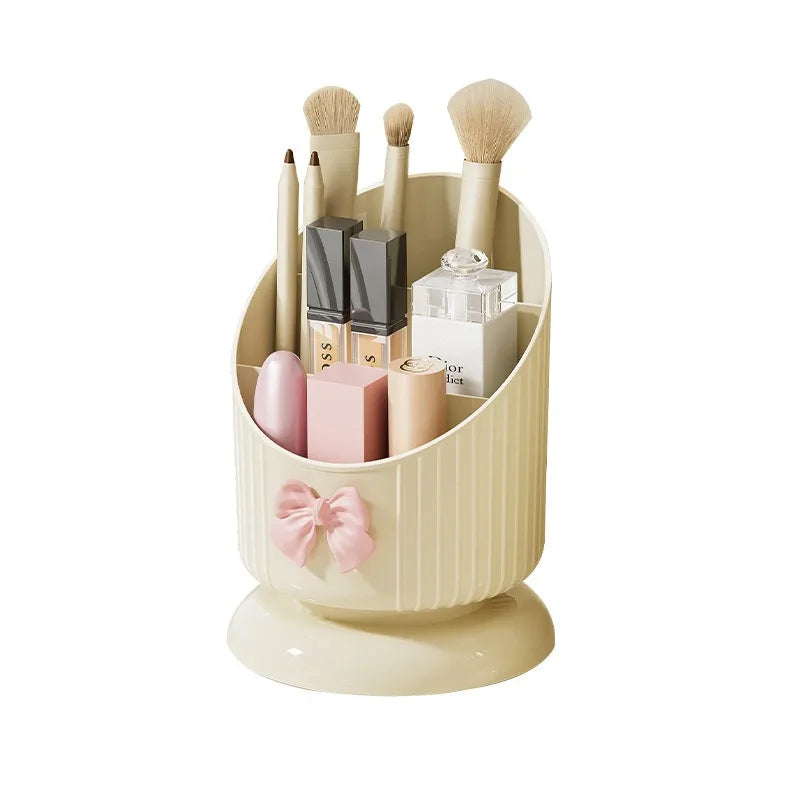 Kawaii Lipstick Paradise: Cute & Spacious Cosmetic Storage Bucket 🍭💄✨