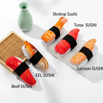 Kawaii Catnip Sushi Plush Toy 🍣🐱 - Soft & Chew-Resistant Delight for Cats & Kittens! 🌟✨
