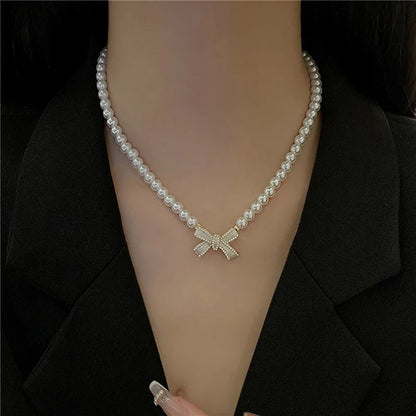 ✨Charming Pearl Planet Choker 💖 Heart Pendant Y2K Vibe 🌟 Trendy Hip Hop Jewelry for Cool Girls