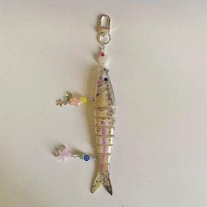 Whimsical Handmade Fish Keychain 🎣🐟✨