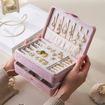 Kawaii Custom Travel Jewelry Case 🌸✨ Adorable Bridesmaid Gift Box for Her 💖 Perfect Mother's Day Surprise! 🎁