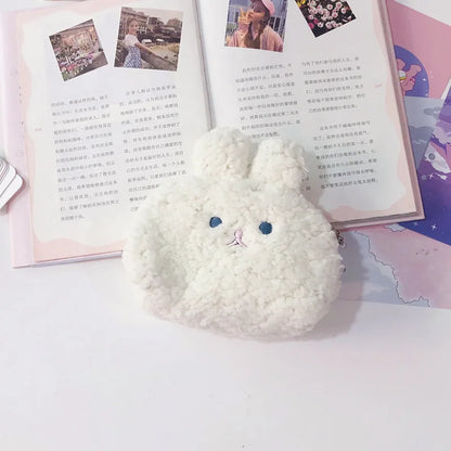 Kawaii Bunny Coin Pouch 🐇✨ Mini Makeup & Storage Bag for Girls 👜💖