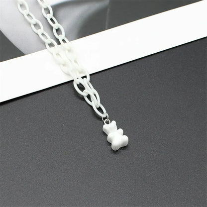 Kawaii Candy Bear Choker Necklace 🍬✨ | Cute Resin Jewelry for Girls & Women | Perfect Gift for Parties & Daily Wear 🎁💖