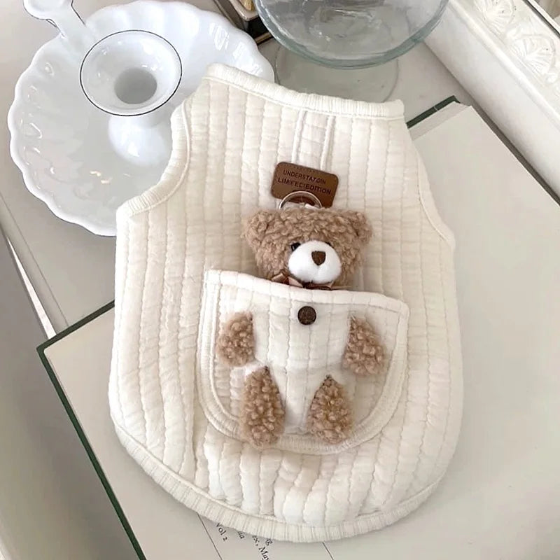 Kawaii Cozy Cartoon Vest for Small Pups 🐾✨
