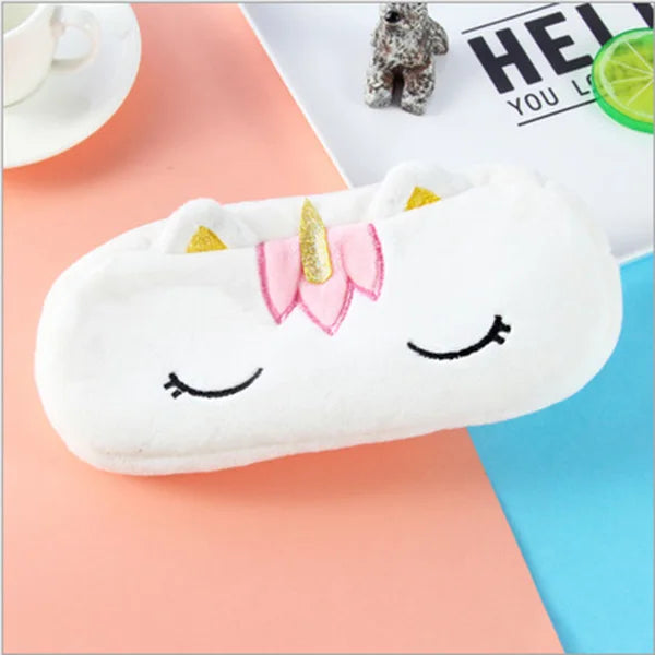 Kawaii Plush Unicorn Pencil Case - Magical School Essential 🦄✨