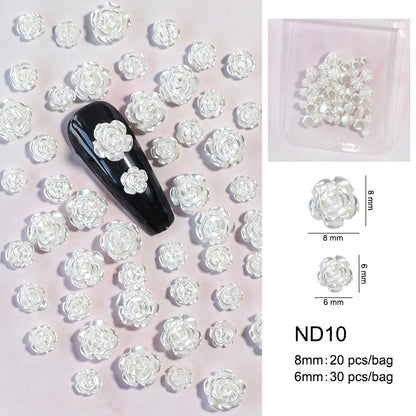 Cute Kawaii 3D Bear Bow Nail Art Charms ✨🎀 - 30pcs Macaron Matte Resin Decorations for DIY Nail Designs! 💅🐻