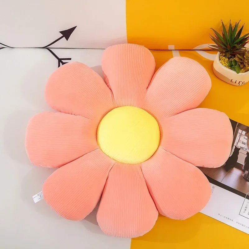 Daisy Dreamland Plush Pillow 🌼✨ Soft Flower Cushion for Kids & Home Decor 💖 - Pixie Quill