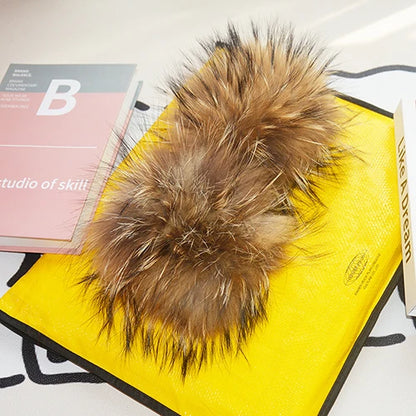 Fox Fur Cuff Arm Warmer For Women Real Fur Wristband Glove 🧣 Soft Cute Style