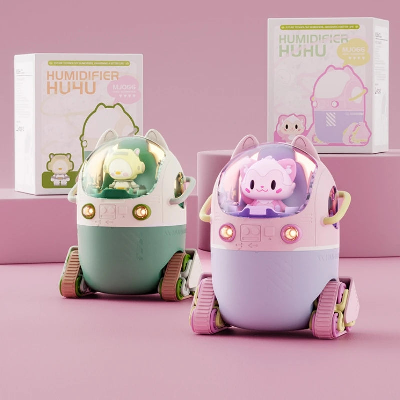 Kawaii Cartoon USB Humidifier 🌈✨ - Adorable Ultrasonic Aroma Diffuser with Cozy Warm Light for Home & Office! 🌸💧