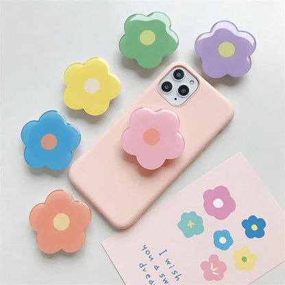 🌸 Adorable Floral Phone Buddy 🌼 Whimsical Acrylic Stand & Grip ✨ - Pixie Quill