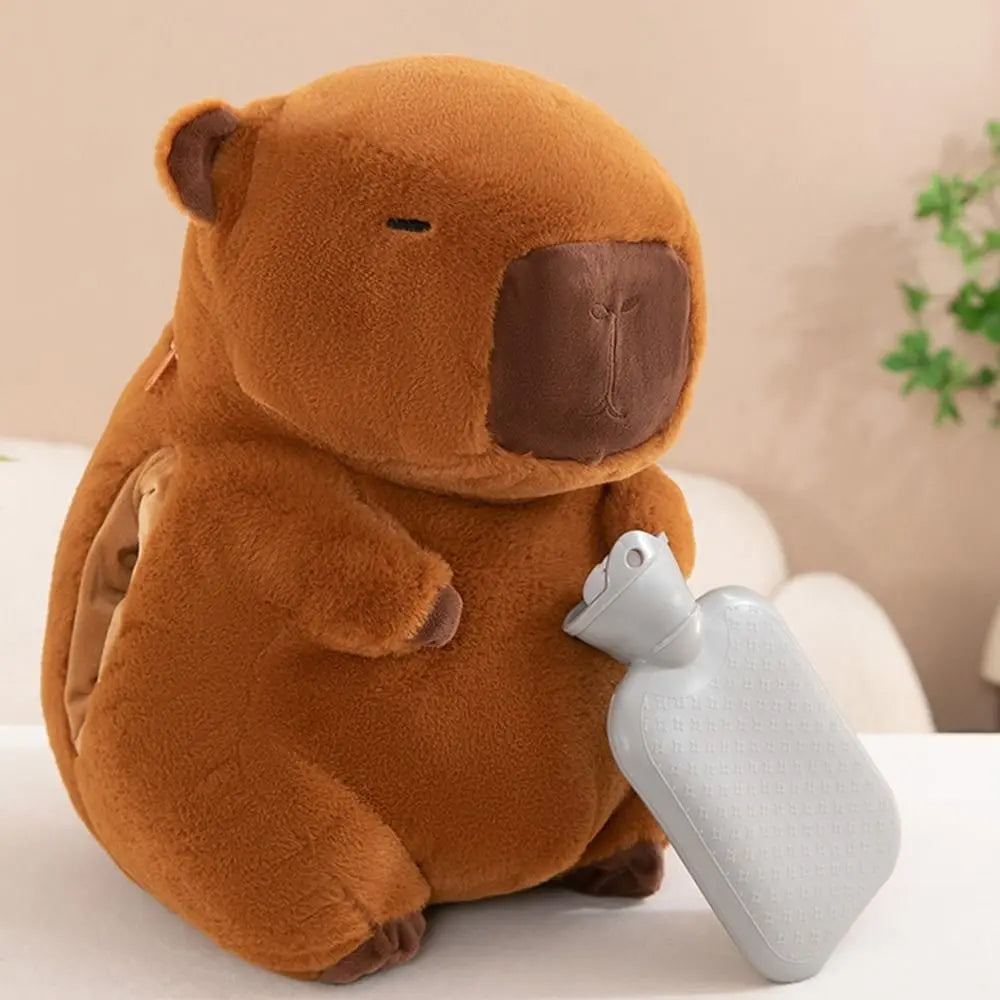 Kawaii Capybara Plush Hand Warmer Pillow 🐾💕 - Adorable Stuffed Doll for Cozy Comfort!