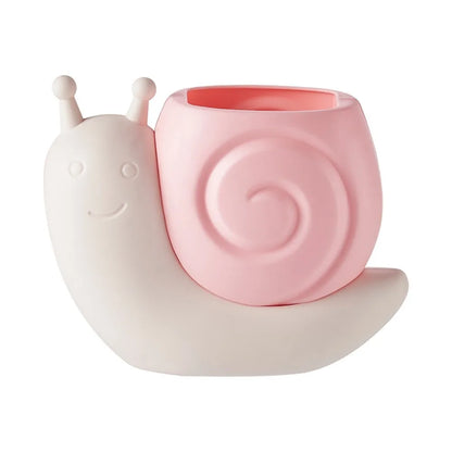 Kawaii Snail & Ice Cream Pencil Holder 🐌🍦 | Cute Multi-functional Desk Organizer for Students ✏️📚