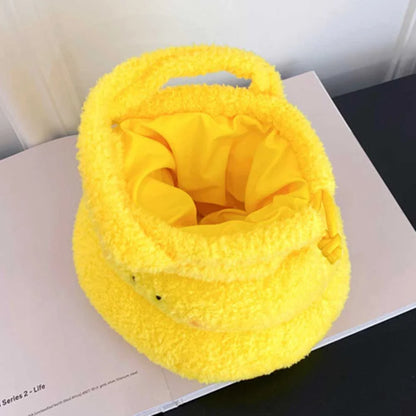 Kawaii Plush Poop Handbag 🎉✨ - Adorable Drawstring Wrist Bag for Fun Outings & Parties! 👜💖