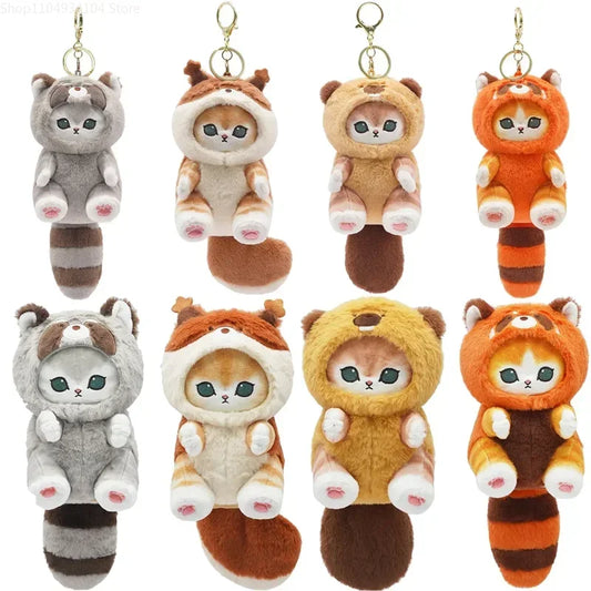 Chibi Shark Cat Plush Keychain Pendant Cartoon Charm Backpack Decor 🧸🎒✨