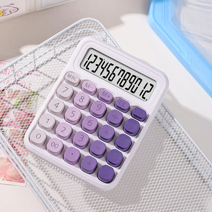 Kawaii Dual Power Calculator 🌈✨ | 12-Digit Fun for Home, School & Office 📚🖥️ | Adorable Accounting Buddy! 💖