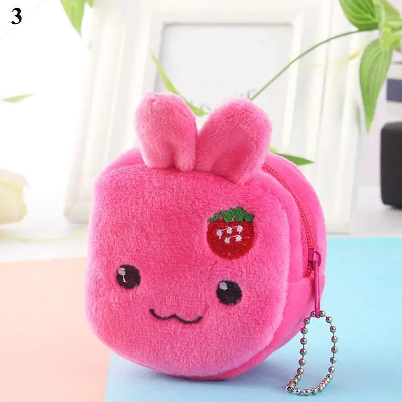 🍉🍊Adorable Fruit Plush Coin Pouch - Mini Wallet for Sweeties! 💖✨