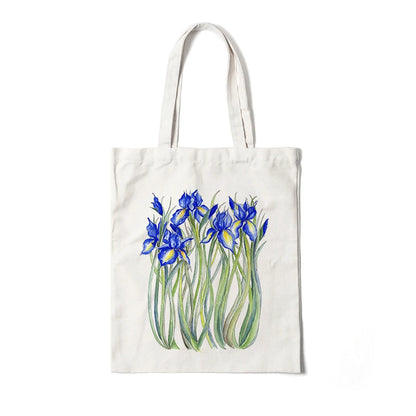 Kawaii Floral Canvas Tote 🌼💖 | Cute Eco-Friendly Shoulder Bag for School & Shopping 🌸✨