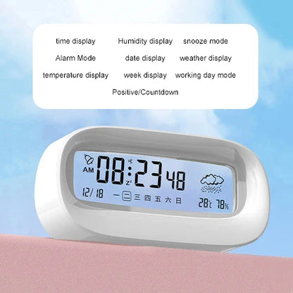 Kawaii Digital Alarm Clock 🌟 | Adorable Timekeeper with Fun Stickers 🎀 | Perfect for Students & Room Decor 💖
