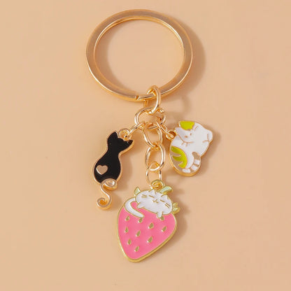 Kawaii Unicorn Horse Enamel Keychain 🦄✨ | Cute Metal Key Ring Pendant for Women & Girls | Perfect DIY Gift for Handbags & Car Keys 🎁💕