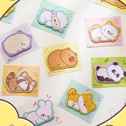 🐾 Adorable Animal Memo Pads 🐻 Cute Cartoon Sticky Notes for Fun School Supplies 🌟