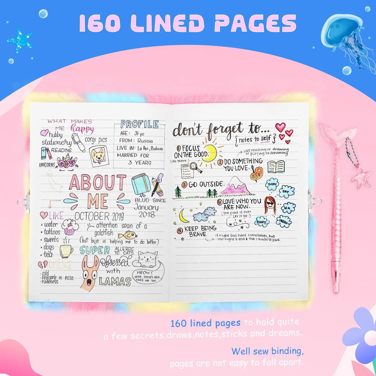 Kawaii Plush Secret Diary with Lock & Pen 🐾✨ Cute Cat Notebook for Girls - Perfect Christmas Gift! 🎁💖