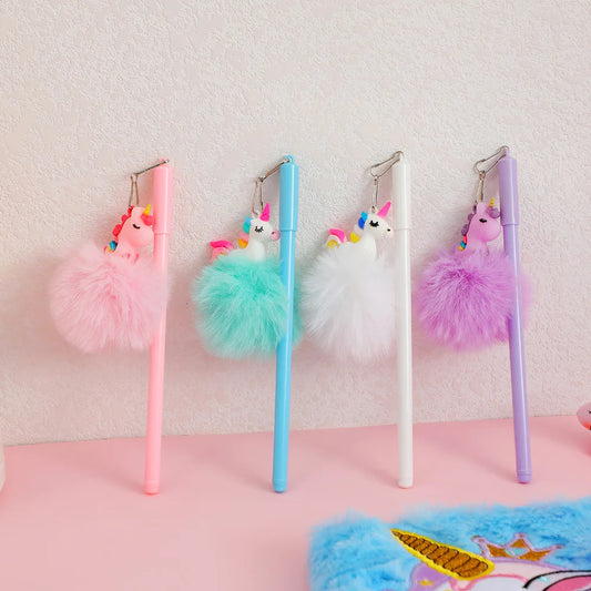 Kawaii Unicorn Cartoon Pens ✨🎀 | Set of 2 Fun & Playful Writing Tools for Kids! 🦄🖊️ Perfect Kindergarten Gift!