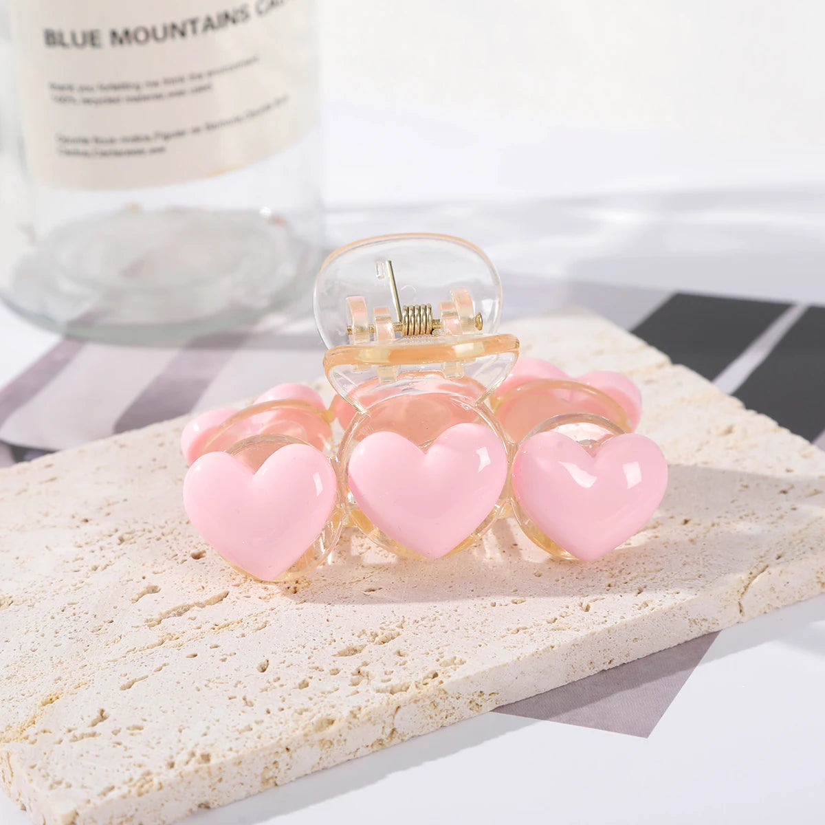 🌸✨ Adorable Love Rainbow Hair Claw Clip - Chic Ponytail Holder for Stylish Ladies! 💖🦋 - Pixie Quill