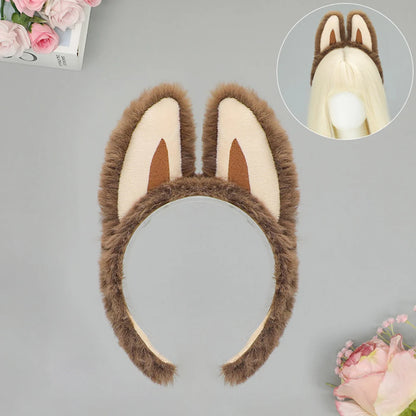 Cute Plush Antler Headband Lolita Deer Ears Cosplay Accessory For Women 🦌🎀