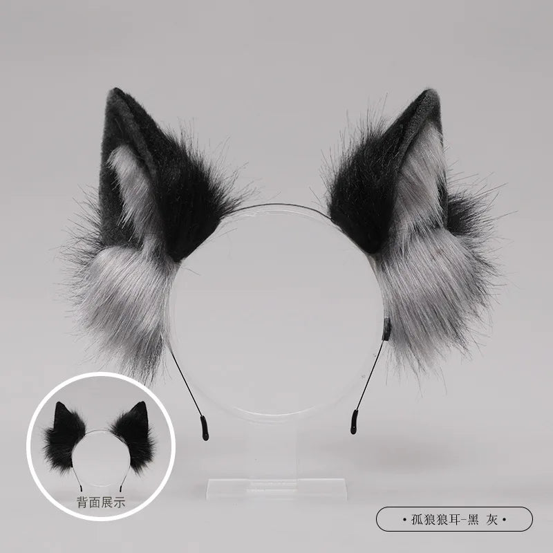 Kawaii Fox Ear Headband 🦊💖 - Adorable Cat Ears Hair Hoop for Cosplay, Halloween & Costume Fun! 🎉✨
